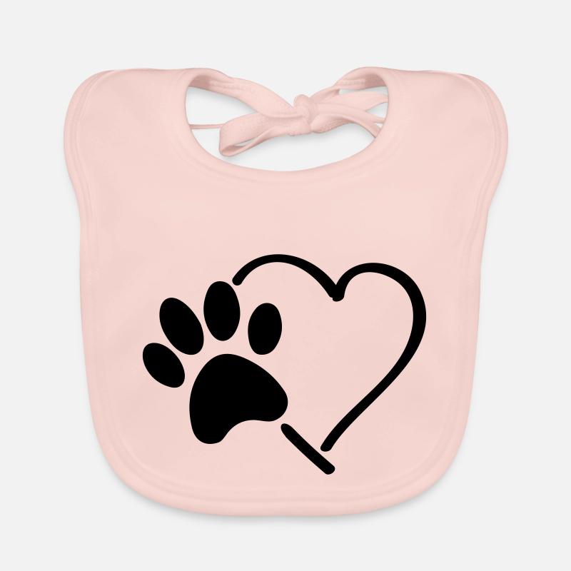 pfote herz Baby Bio-Lätzchen