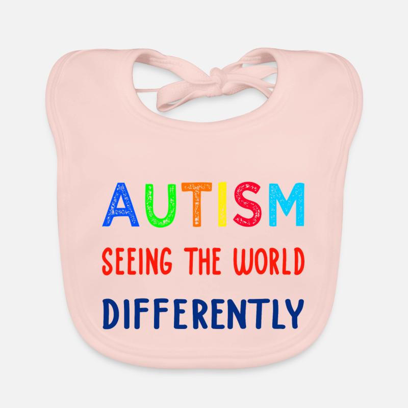 Autisme voir différemment Bavoir bio Bébé