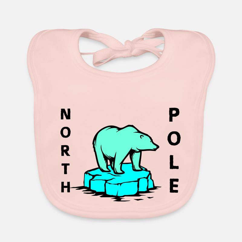 eisbär north pole Baby Bio-Lätzchen