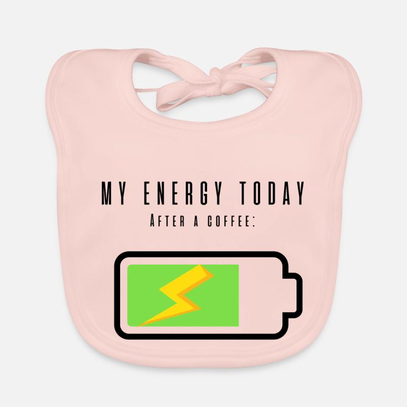 Batterie rechargeable avec café | Amateurs de café Bavoir bio Bébé