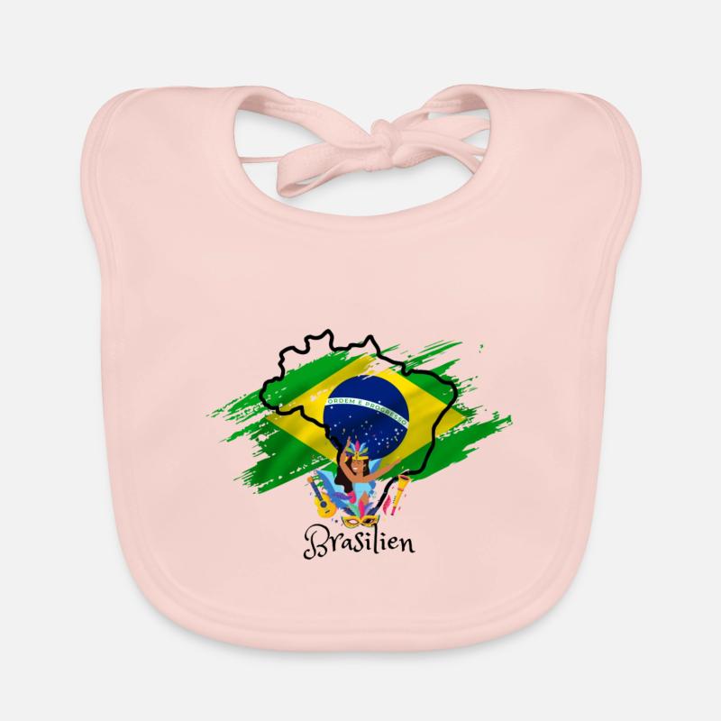 J’adore le Brésil Bavoir bio Bébé