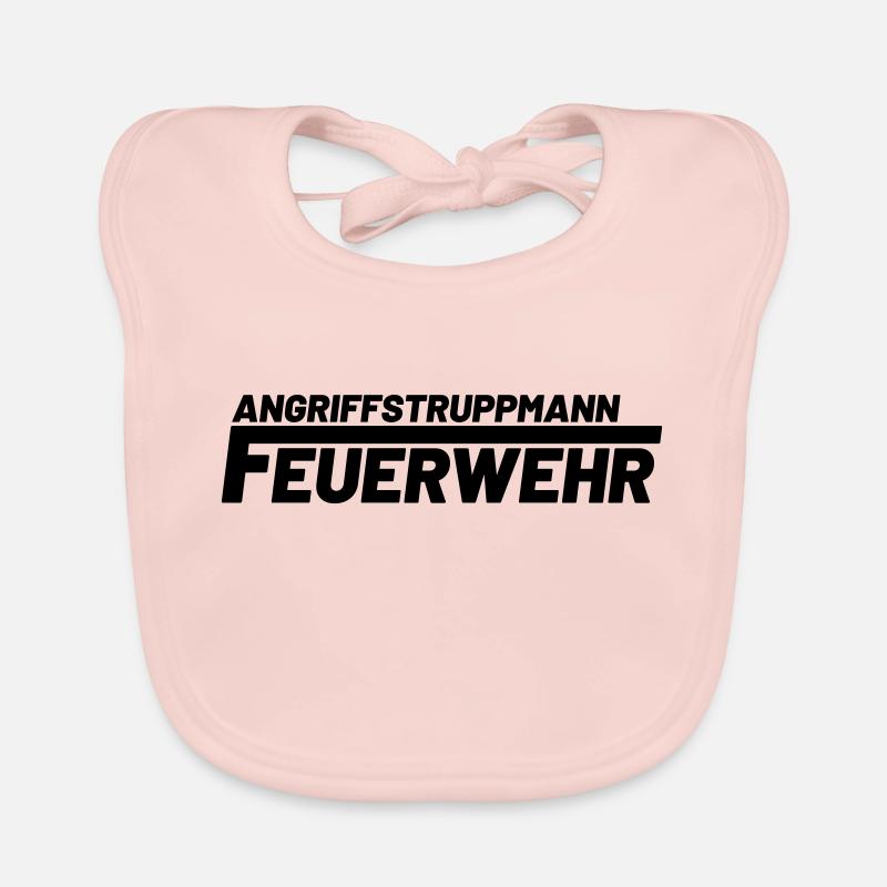 Angriffstruppmann Freiwillige Feuerwehr Baby Bio-Lätzchen