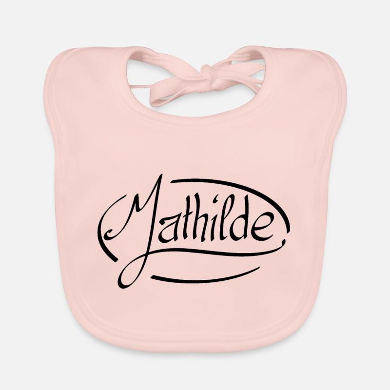 Mathilde - Bavoir bio Bébé - rose
