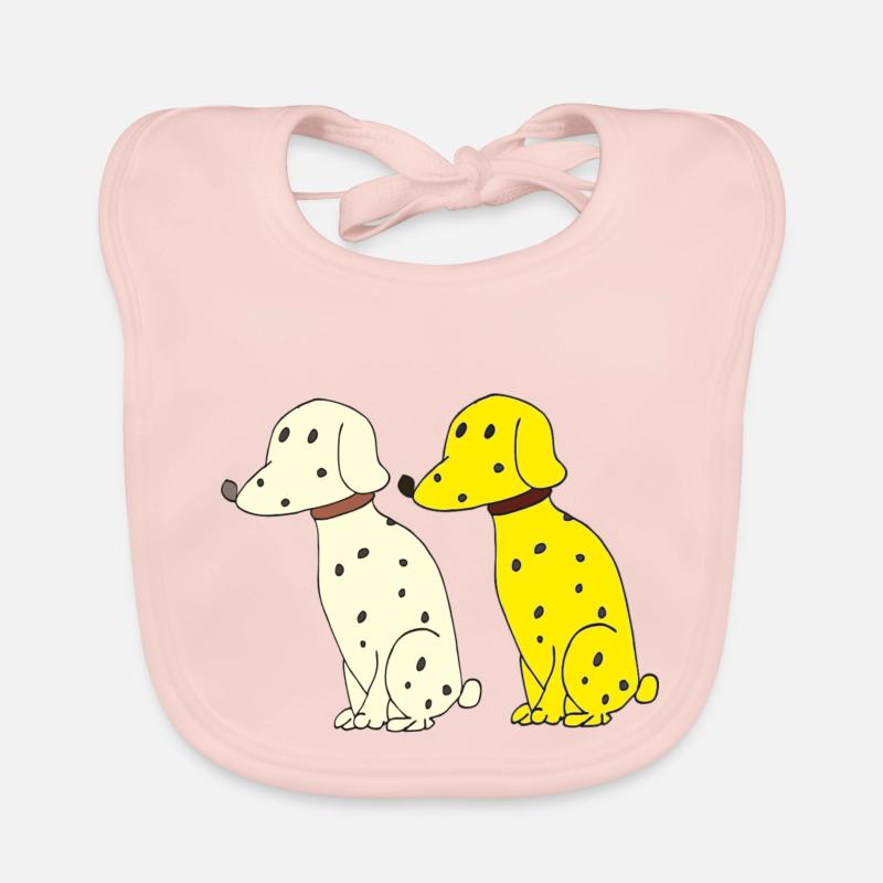 Dalmatian double Organic Baby Bibs