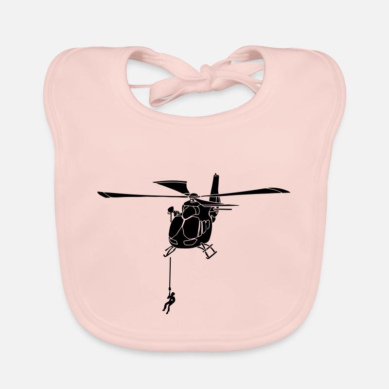 EC 145 AH145 Hubschrauber Helikopter Helicopter Baby Bio-Lätzchen
