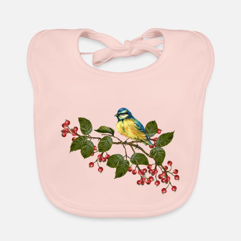 Oiseau coloré Bavoir bio Bébé