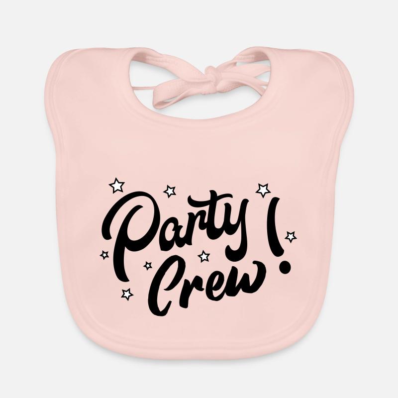 party crew1 Baby Bio-Lätzchen