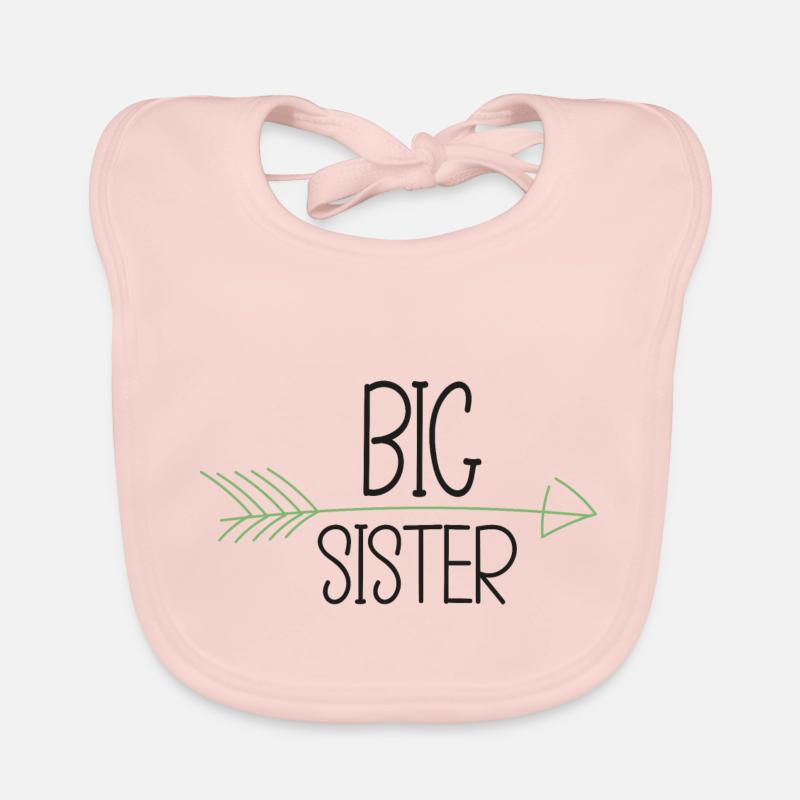 Große Schwester - Große Schwester Baby Bio-Lätzchen