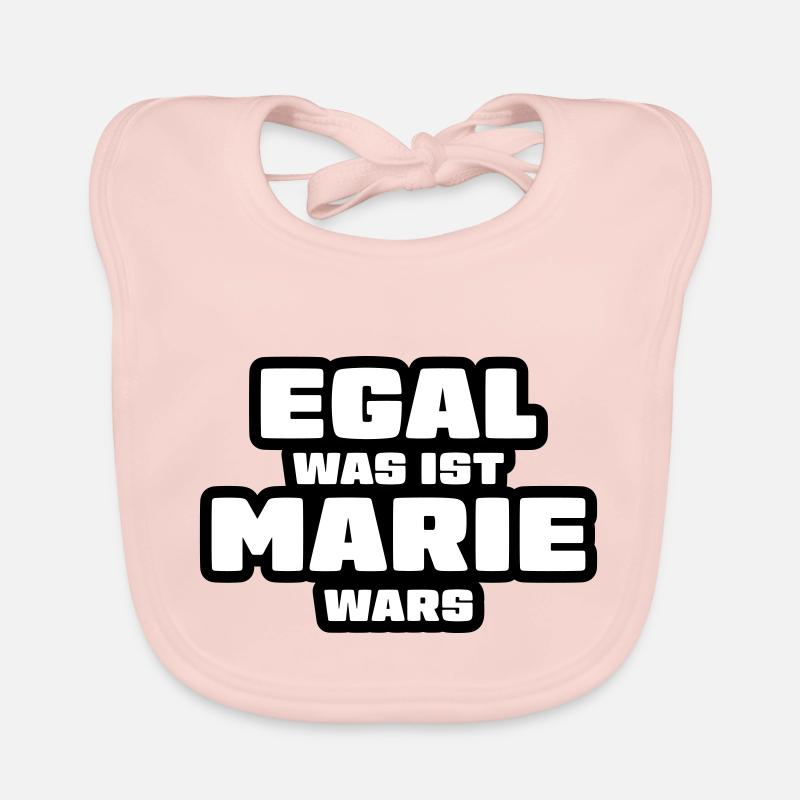 Lustiger Spruch Marie Geschenk Baby Bio-Lätzchen