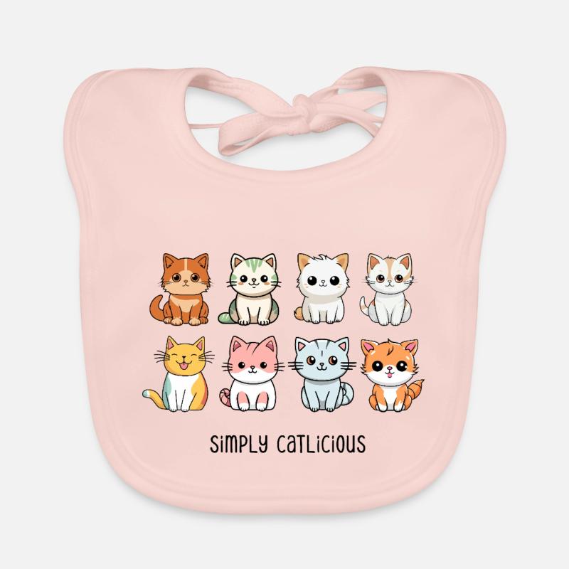 Chat mignon chat amis drôle dicton cadeau Bavoir bio Bébé