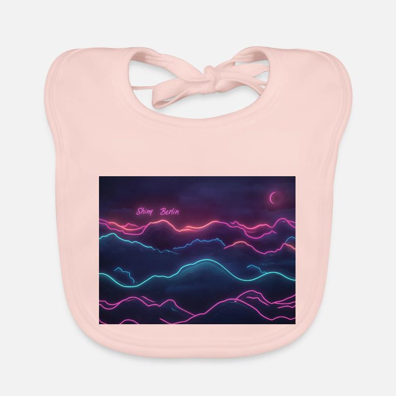Shiny Berlin neon Organic Baby Bibs