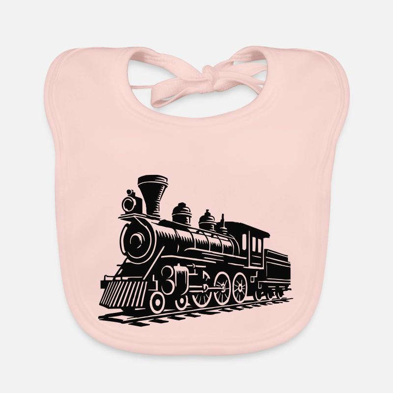 Train de locomotives Bavoir bio Bébé