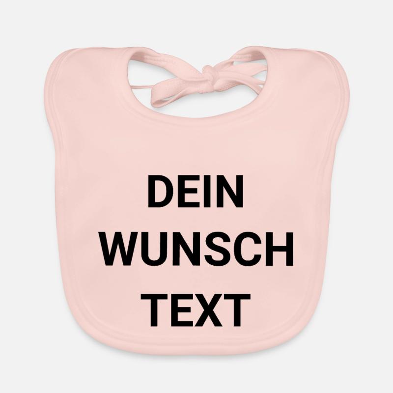 Dein Wunschtext Baby Bio-Lätzchen