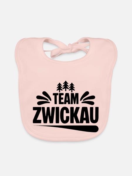 Team Zwickau - Baby Bio-Lätzchen - Rose