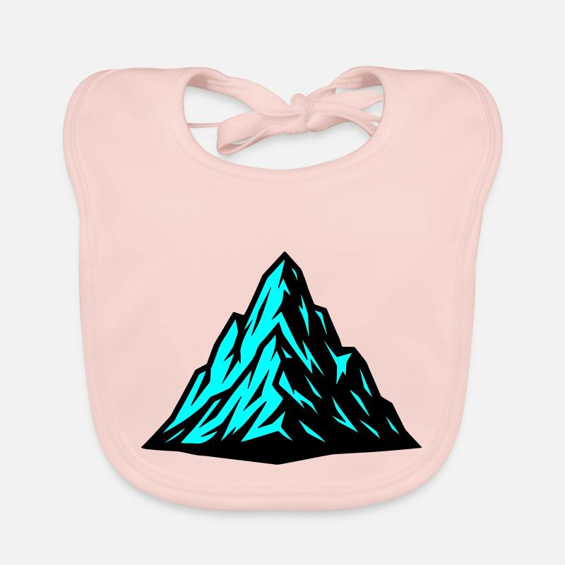 Mountain Alps Icon Organic Baby Bibs