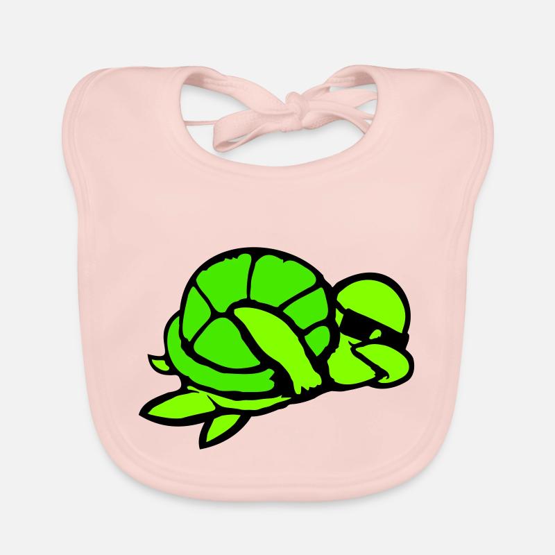 Tortue d’eau Dabbing Dab Dance Lunettes de soleil Bavoir bio Bébé
