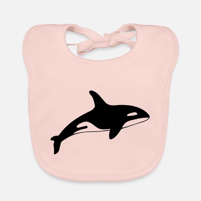 dolphin - Baby Bio-Lätzchen - Rose
