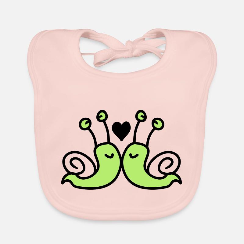 amour escargots Bavoir bio Bébé