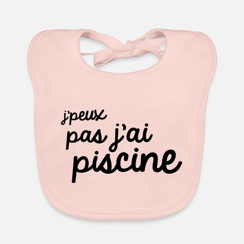 Je peux pas j'ai piscine Bavoir bio Bébé