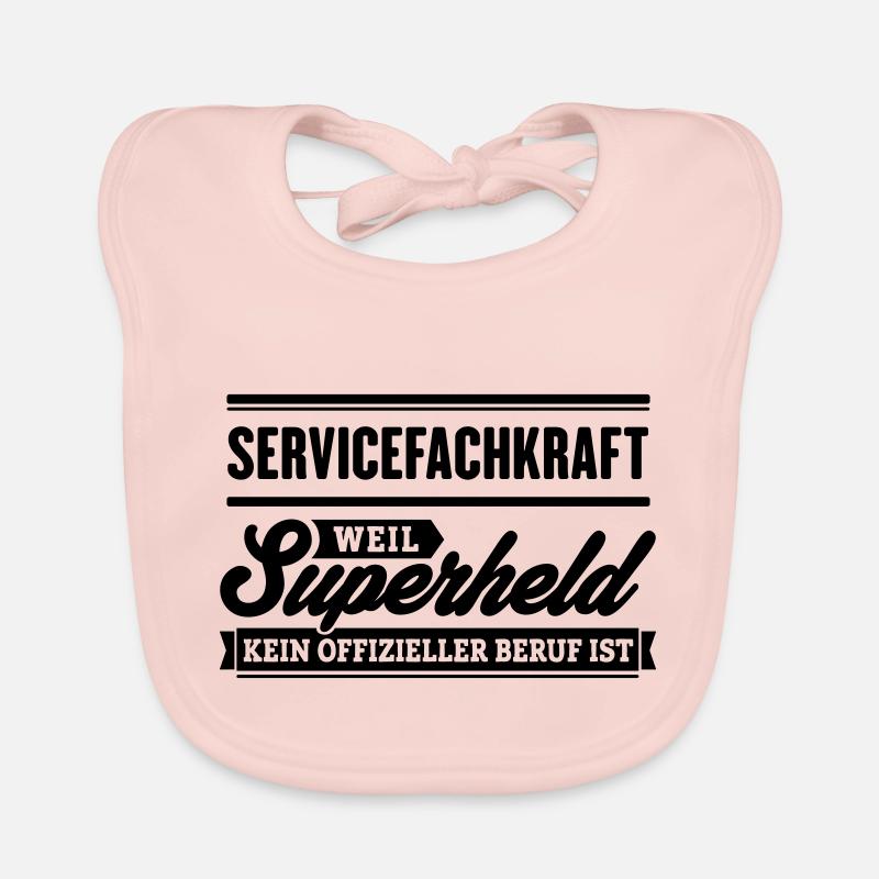 Superheld Servicefachkraft Baby Bio-Lätzchen
