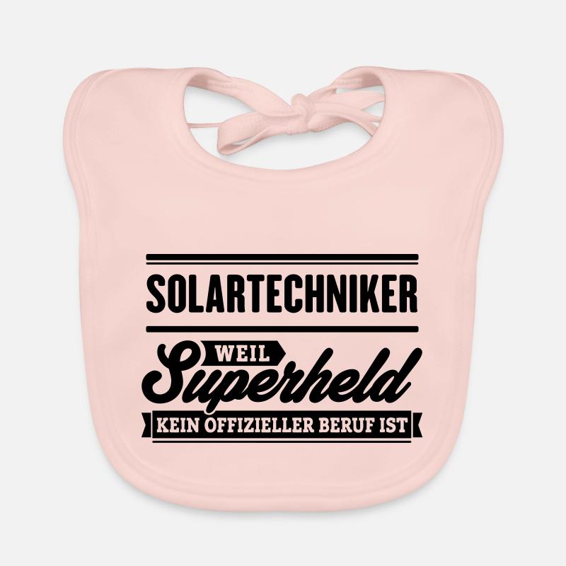 Superheld Solartechniker Baby Bio-Lätzchen