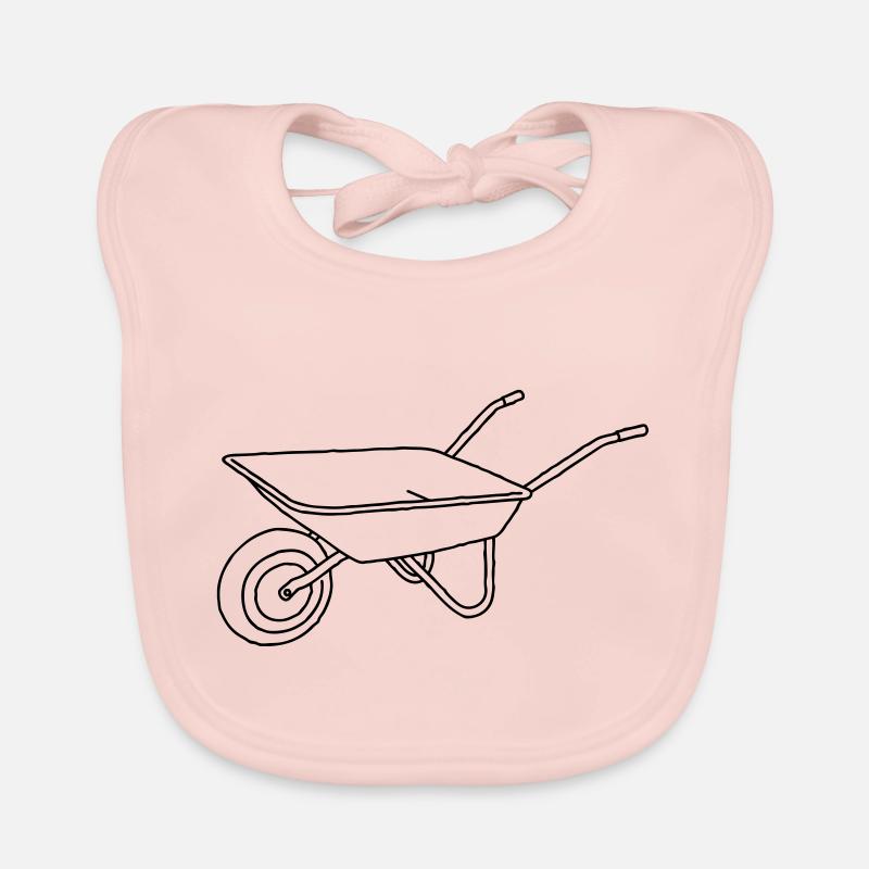 Schubkarre Karette Baby Bio-Lätzchen