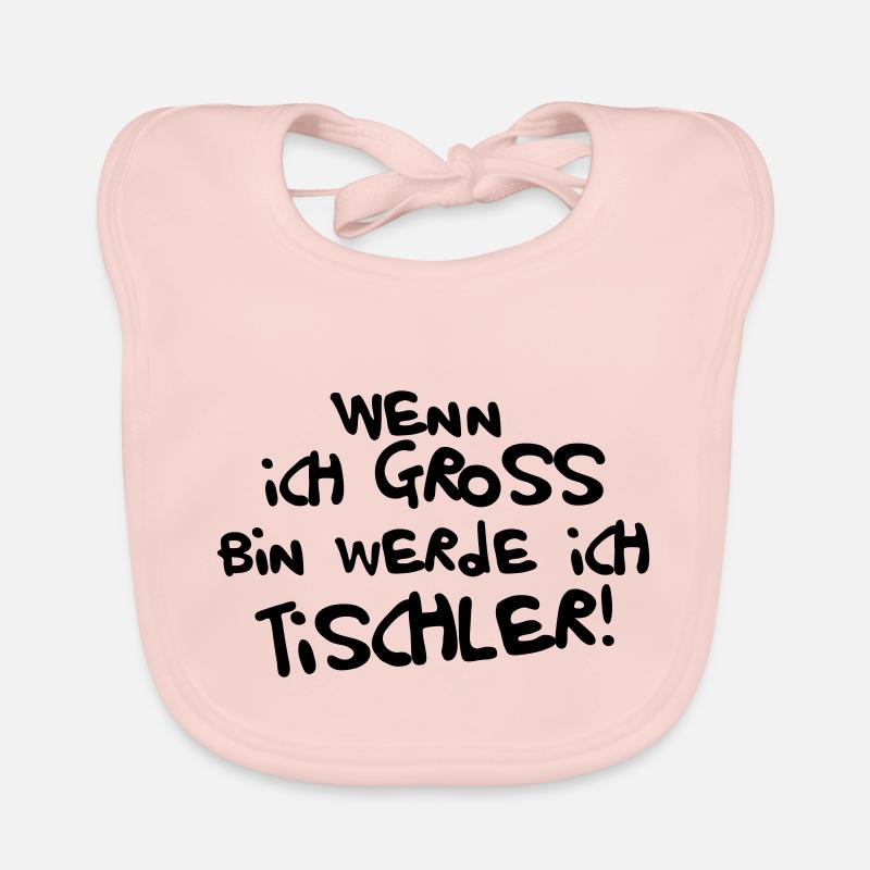 Ich werde Tischler Baby Bio-Lätzchen