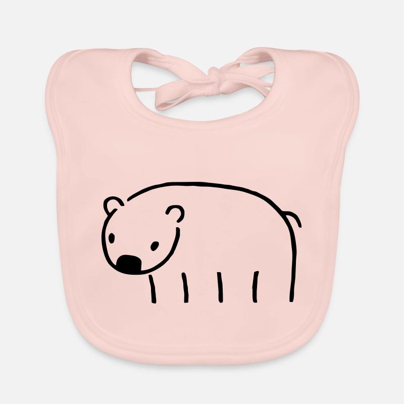 Wombat - Baby Bio-Lätzchen - Rose
