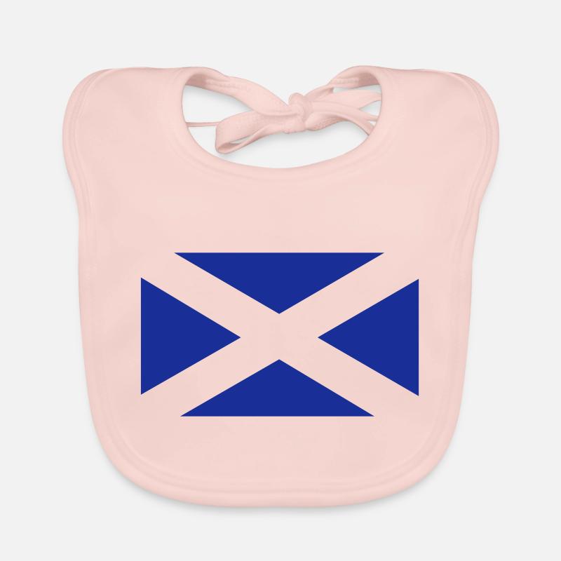 Écossais drapeau d'une couleur Bavoir bio Bébé