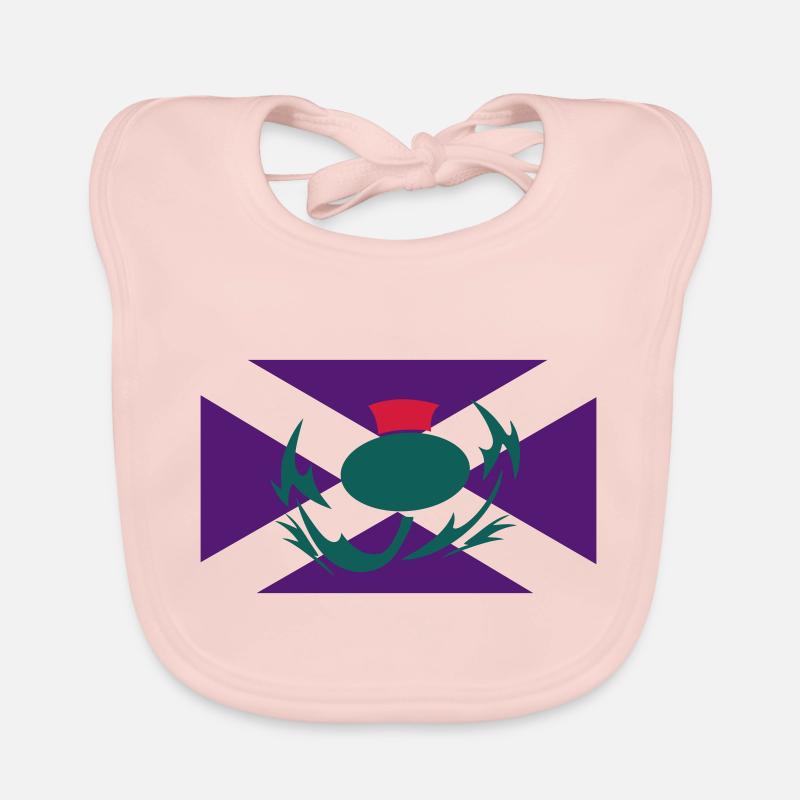 Drapeau écossais Thistle Bavoir bio Bébé