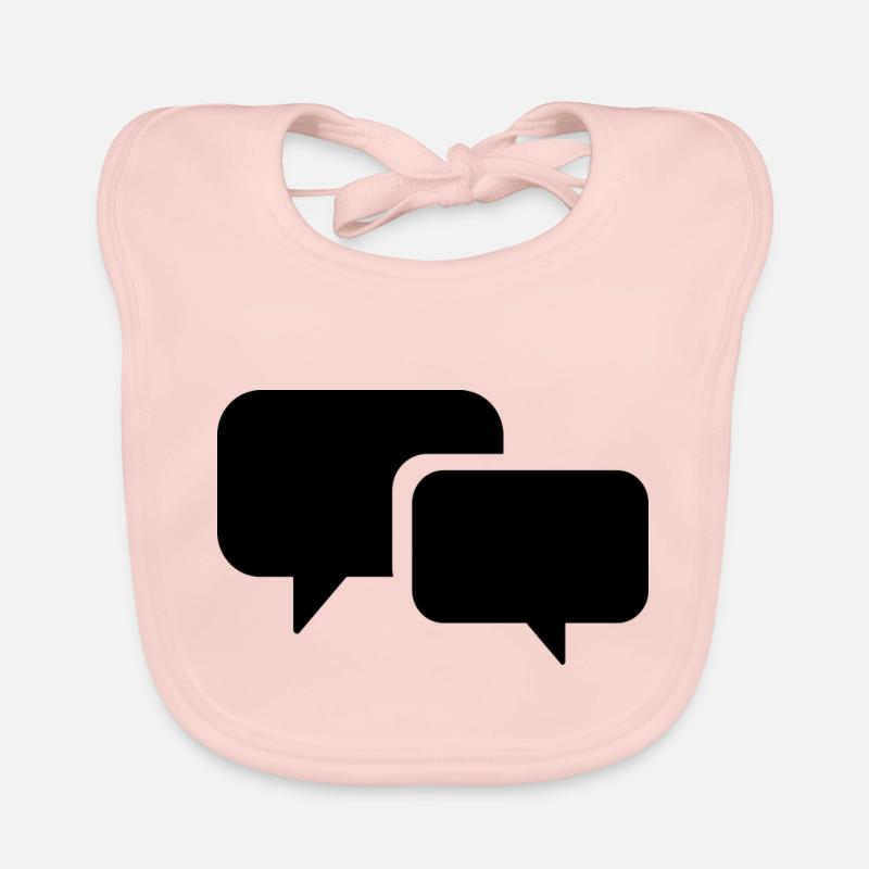 speech bubble Organic Baby Bibs