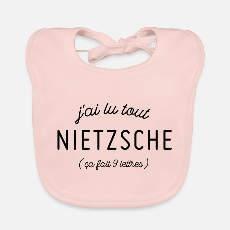 Nietzsche - Bavoir bio Bébé - rose