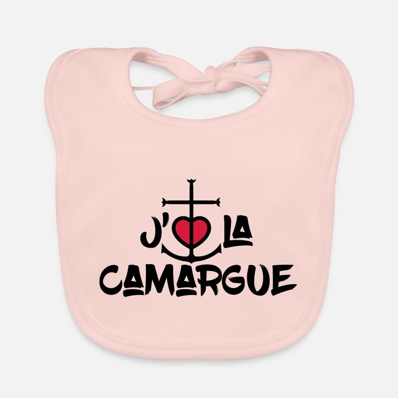 j'aime la Camargue Bavoir bio Bébé