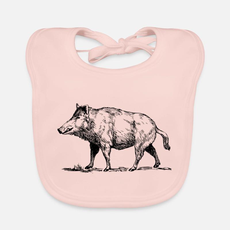 verrat - Bavoir bio Bébé - rose