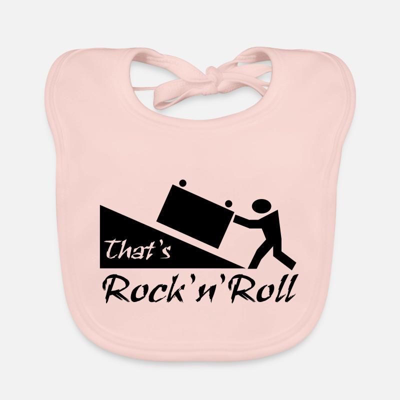thatsrocknroll - Baby Bio-Lätzchen - Rose