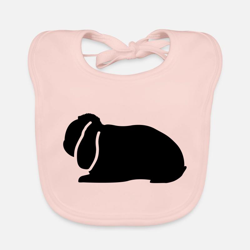 NHD emblème Dwarf Lop lapin bélier Bavoir bio Bébé