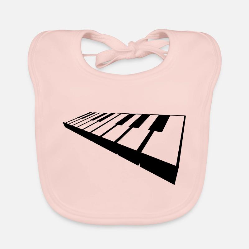 keyboard Organic Baby Bibs