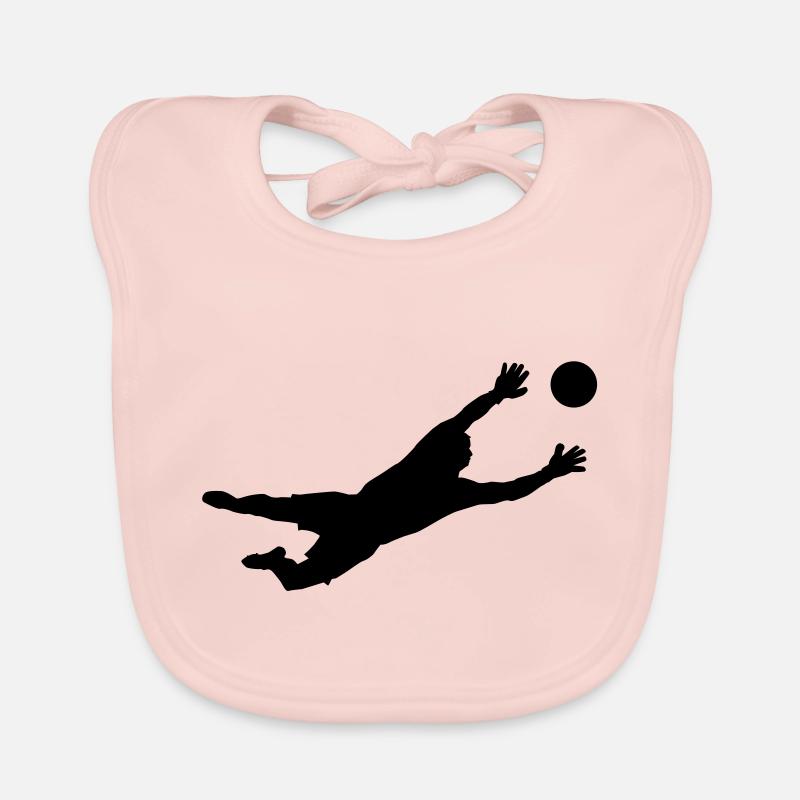 Torwart - Baby Bio-Lätzchen - Rose