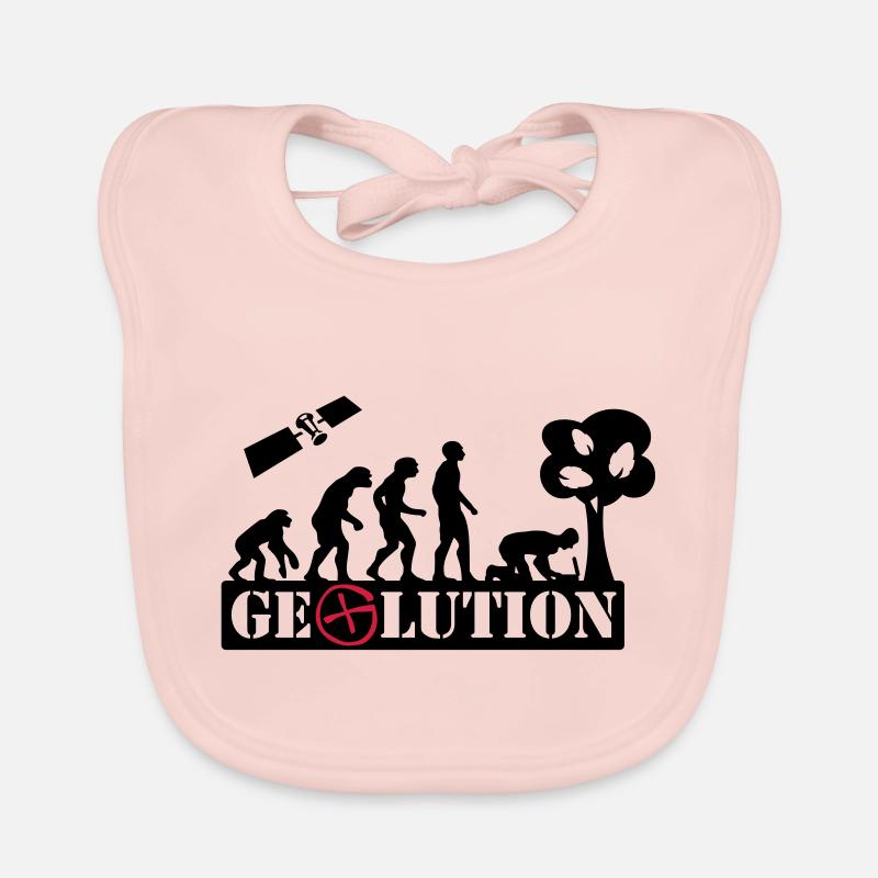 Geolution - 2color - 2O12 - Baby Bio-Lätzchen - Rose