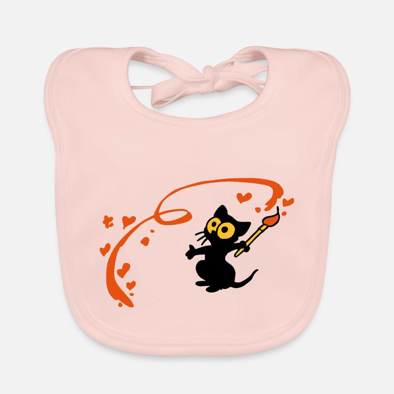 Kitten Malerin Georgia Baby Bio-Lätzchen