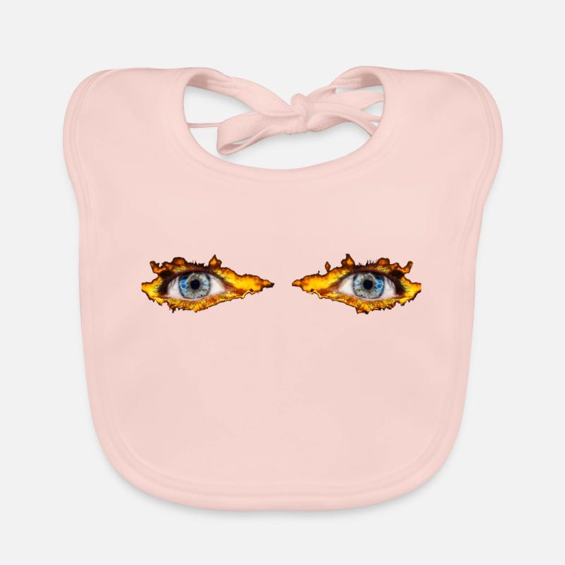 Explosion des yeux de feu Bavoir bio Bébé