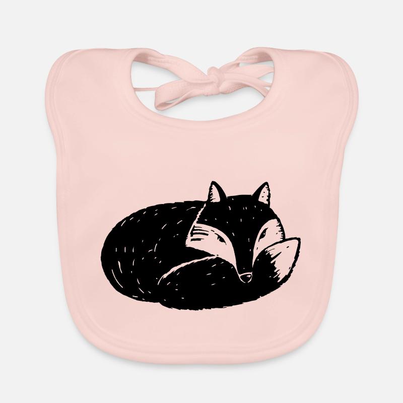 Fuchs - Baby Bio-Lätzchen - Rose