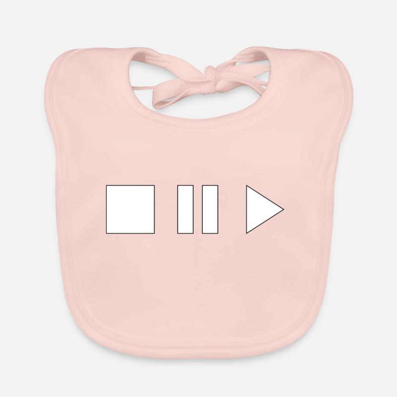 Stop play et pause Bavoir bio Bébé
