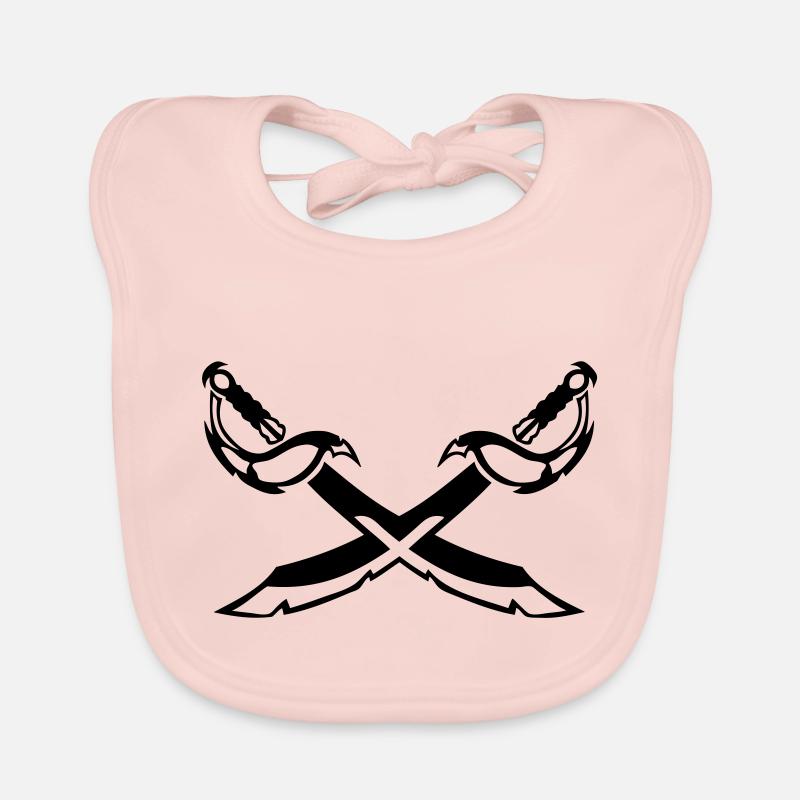 sabre croise epee 202 Bavoir bio Bébé