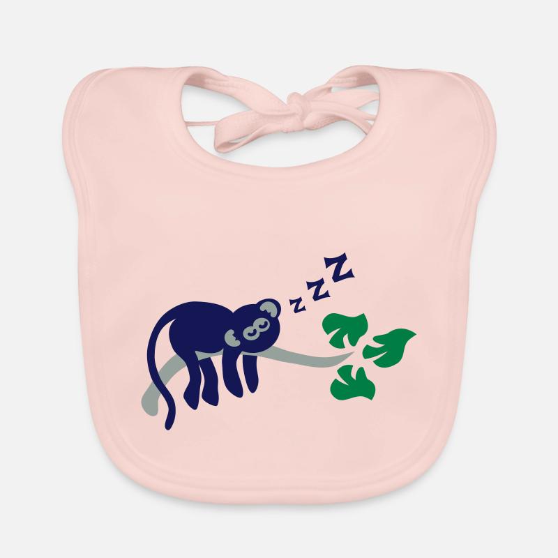 sleeping monkey Baby Bio-Lätzchen
