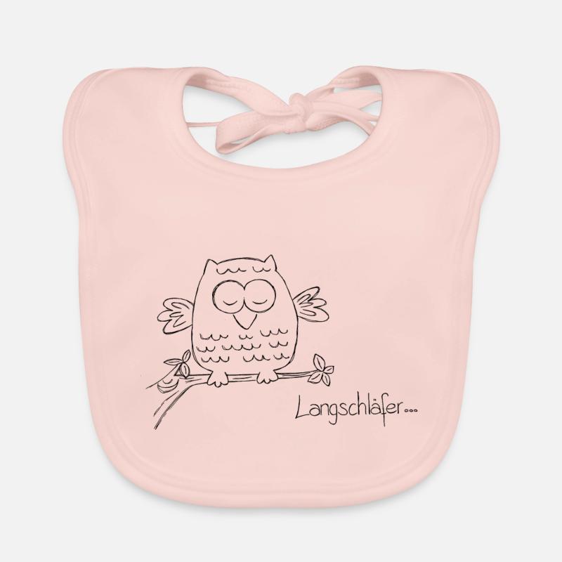 Langschläfer, Eule Baby Bio-Lätzchen