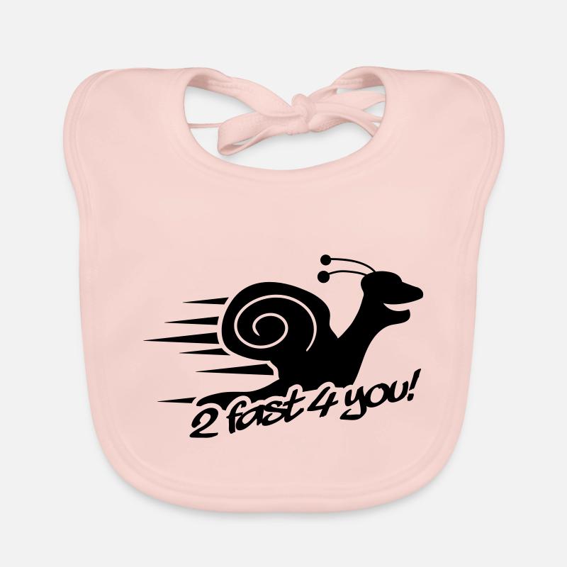2 Fast 4 You Snail Baby Bio-Lätzchen