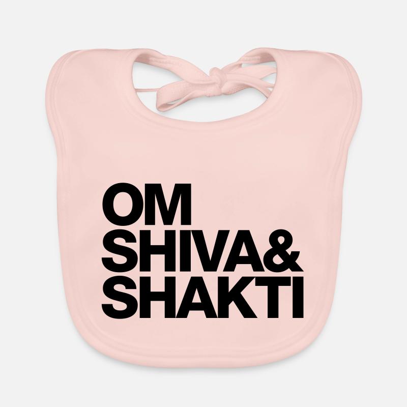 OM SHIVA & SHAKTI - Baby Bio-Lätzchen - Rose