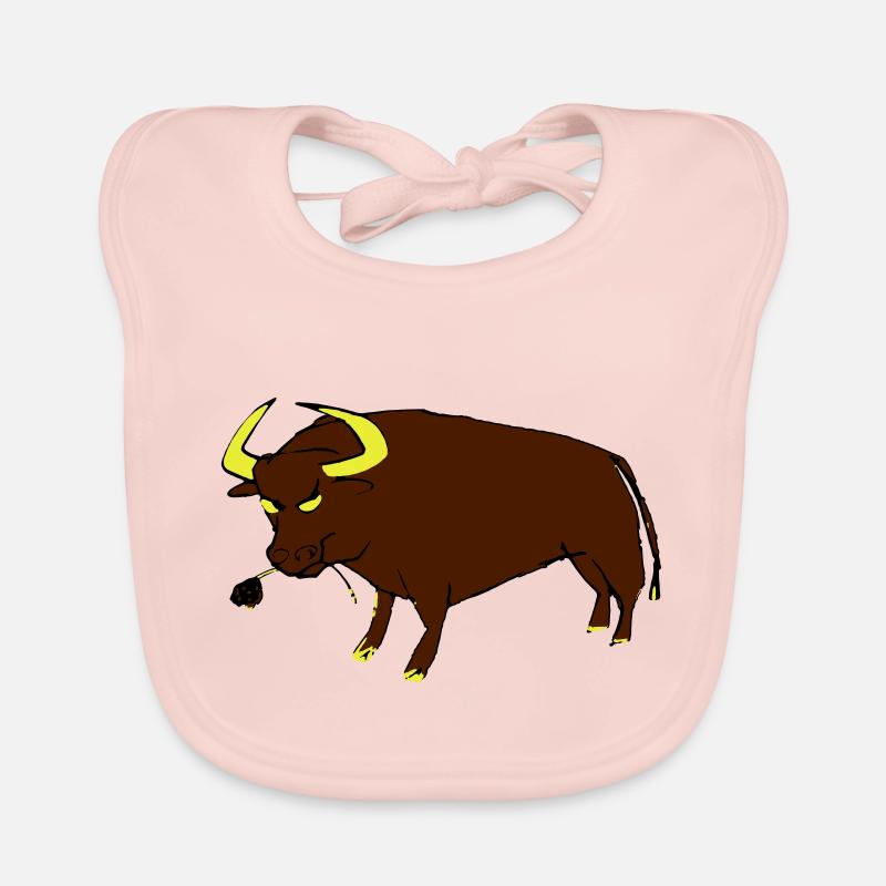 Taureau Basque Bavoir bio Bébé