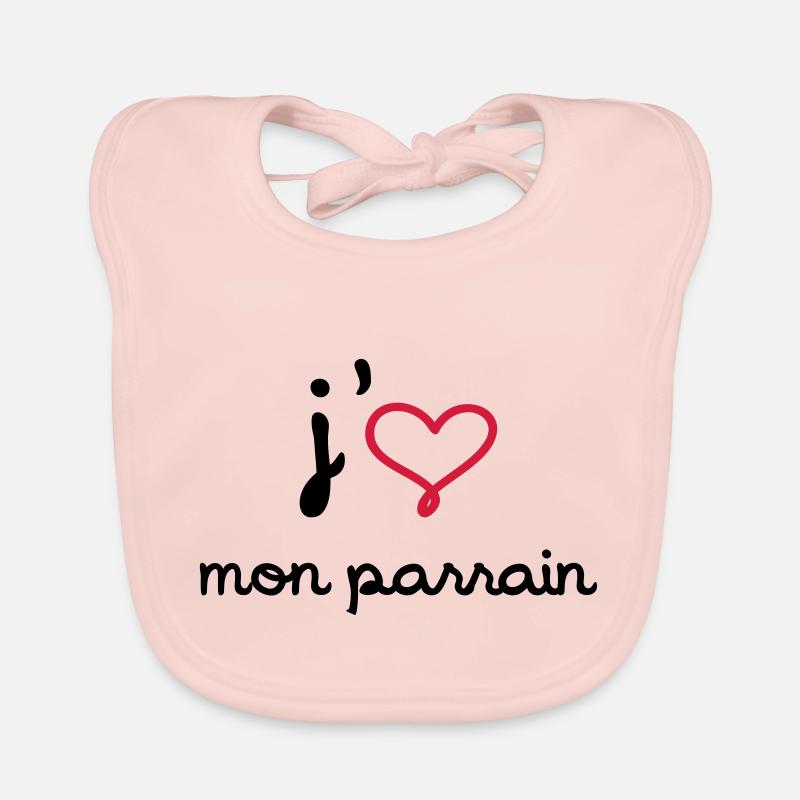 J'aime mon parrain Bavoir bio Bébé